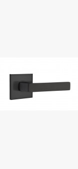 EMTEK DUMONT LEVER WITH MODERN ROSETTE PRIVACY RH FLAT BLACK (US19) 5207