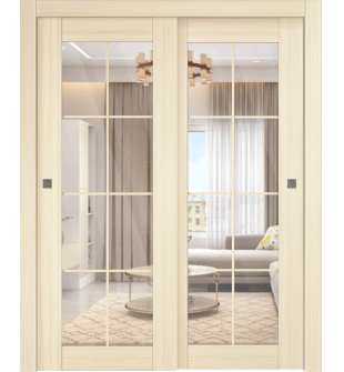 Avon 8 Lite Clear Vetro Loire Ash Bypass doors