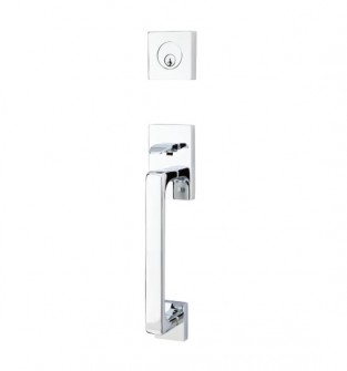 EMTEK BADEN SINGLE CYLINDER KEYD 4820 POLISHED CHROME