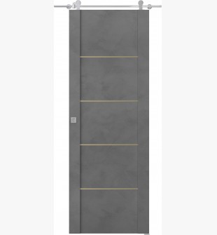 Avon 01 4H Gold Dark Urban Barn doors