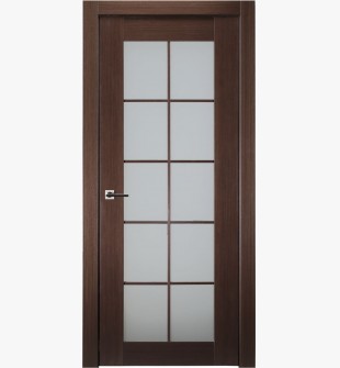 Mia 10 Lite Vetro Wenge Double pocket doors