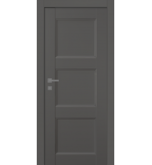 Oxford Uno 07 2Rn Gray Matte Single Doors