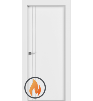 20 Min Fire Rated 2V Snow White Hinged doors