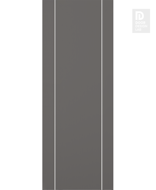 DOOR SLAB OPTIMA 2U GRAY MATTE 42" X 84" X 1 3/4" SOLID CORE