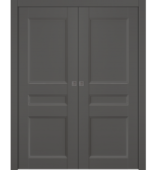 Oxford Uno 07 2R Gray Matte Double pocket doors