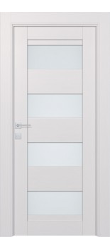 Della Vetro Bianco Noble Single Doors