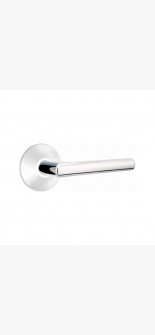 EMTEK STUTTGART LEVER WITH MODERN ROSETTE PASSAGE LH POLISHED CHROME (US26) 5107