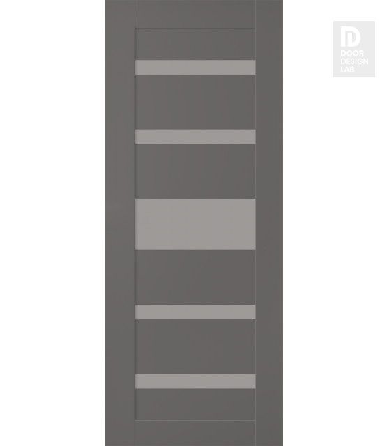 DOOR SLAB GINA VETRO GRAY MATTE 32" X 84" X 1 3/4" FROSTED GLASS