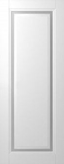 DOOR SLAB AURUM 1 VETRO POLAR WHITE 18" X 96" X 1 3/4" TEMPERED FROSTED GLASS