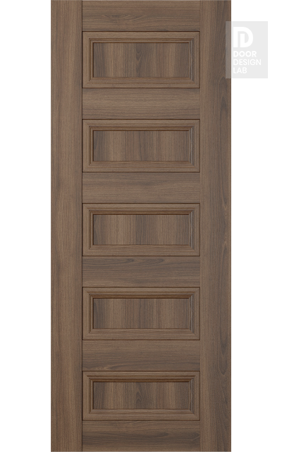 Modern Interior DOOR SLAB OXFORD DUO 07 4R PECAN NUTWOOD 18" X 84" X 1 3/4"