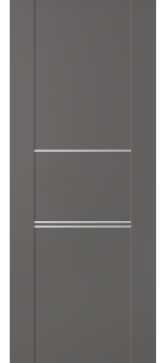 Avon 01 3H Gray Matte Slab doors