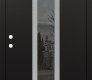 DIAMOND A11 36" X 80" BLACK/BLACK MIRRORED GLASS PANEL STAINLESS STEEL LHI