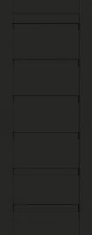 DOOR SLAB LOUVER BLACK MATTE 18" X 80" X 1 3/4"