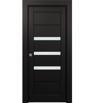 Rita Vetro Black Matte Pocket doors