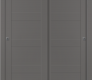 Avon 07 3R Gray Matte Modern Interior Bypass Doors by Belldinni