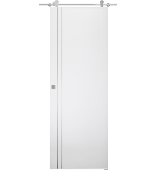 Smart Pro 2V Polar White Barn doors