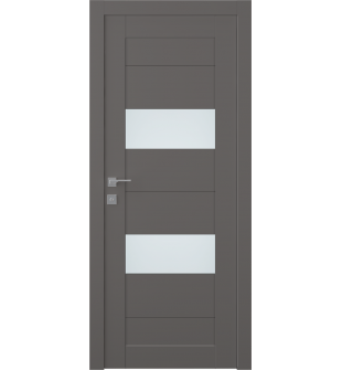 Berta Vetro Gray Matte Hinged doors