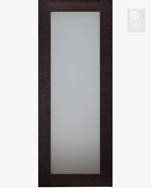 DOOR SLAB AVANTI 207 VETRO BLACK APRICOT 30" X 92 1/2" X 1 3/4" TEMPERED FROSTED GLASS