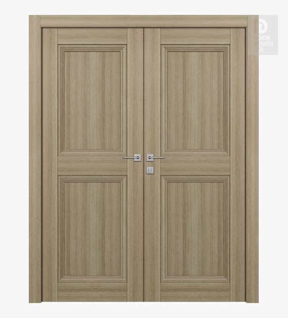 Oxford Duo 07 Rn Shambor Modern Interior Double Swing Doors by Belldinni