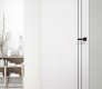 Smart Pro 2V Black Polar White Modern Interior Frameless Door by Belldinni