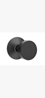 EMTEK ROUND KNOB WITH MODERN ROSETTE PRIVACY RH FLAT BLACK (US19) 5207