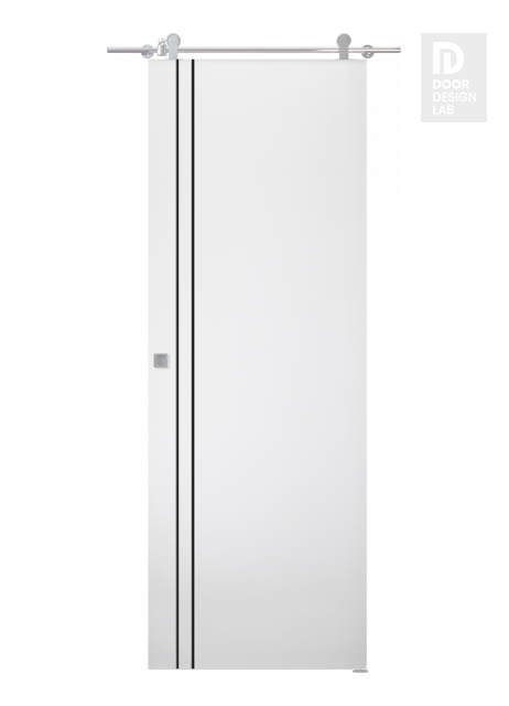 Smart Pro 2V Black Polar White Barn doors