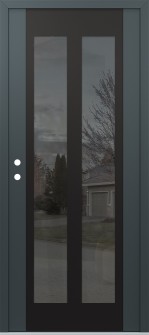 Diamond C14 36" x 80" anthracite/anthracite mirrored Glass Panel black RHI