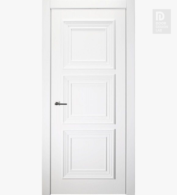 Modern interior door Palazzo 3 Polar White for $757.00 | Door Design Lab