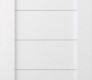 Modern Interior DOOR SLAB PERLA VETRO BIANCO NOBLE 36" X 84" X 1 9/16" FROSTED GLASS