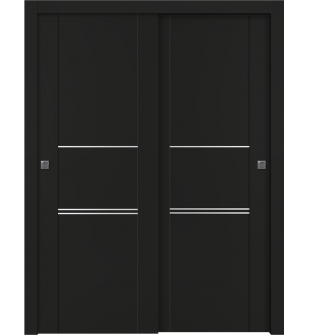 Avon 01 3H Black Matte Bypass doors