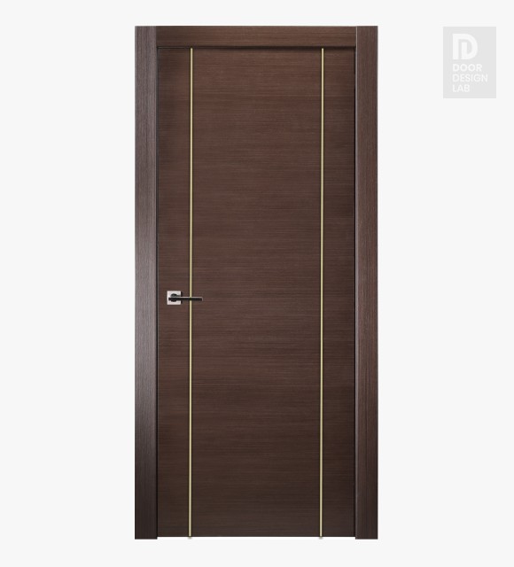Mia 2U Gold Wenge Modern Interior Door by Belldinni