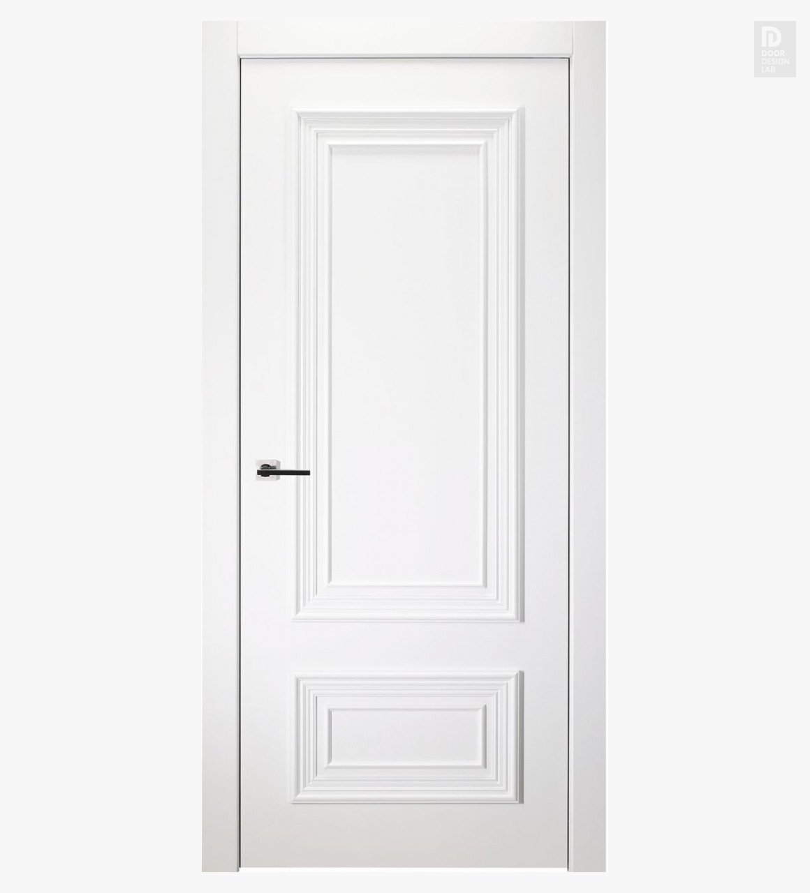 Modern interior door Palazzo 2 Polar White for $699.00 | Door Design Lab