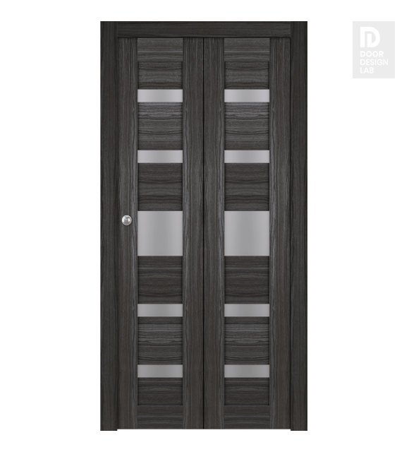 Gina Vetro Gray Oak Bi-folding doors