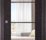 Avanti 4 Lite Clear Vetro Black Apricot Modern Interior Pocket Door by Belldinni