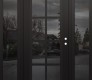 Modern Steel Front Door Diamond C16 68" x 80" black/black mirrored Glass Panel black LHI with 2 Sidelites mirrored Glass
