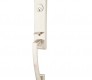 EMTEK APOLLO SINGLE CYLINDER KEYD 4815 SATIN NICKEL US15 for Steel Front Doors