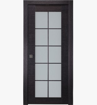 Avanti 10 Lite Vetro Black Apricot Pocket doors