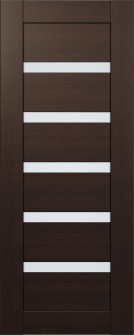 DOOR SLAB LEORA VETRO VERALINGA OAK 18" X 96" X 1 3/4" FROSTED GLASS