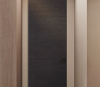 Avanti Flat Mat Black Apricot Modern Interior Frameless Door by Belldinni