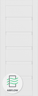 DOOR SLAB LOUVER SNOW WHITE 36" X 84" X 1 3/4"