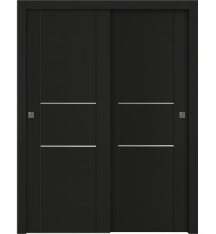 Avon 01 2H Black Matte Bypass doors