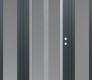 Modern Steel Front Door Diamond C14 60" x 80" anthracite/anthracite frosted Glass Panel stainless steel LHI with 2 Sidelites frosted Glass