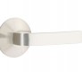 Emtek breslin door lever with modern rosette privacy left hand satin nickel (us15) 5207