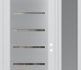 Modern Steel Front Door Diamond C11 52" x 96" white/white clear Glass Panel stainless steel LHI with Sidelite and Transom frosted Glass