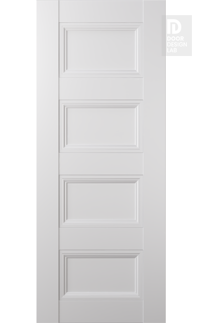 Modern Interior DOOR SLAB OXFORD DUO 07 3R SNOW WHITE 18" X 84" X 1 3/4"