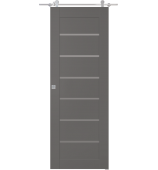 Avon 07-02 Vetro Gray Matte Barn doors