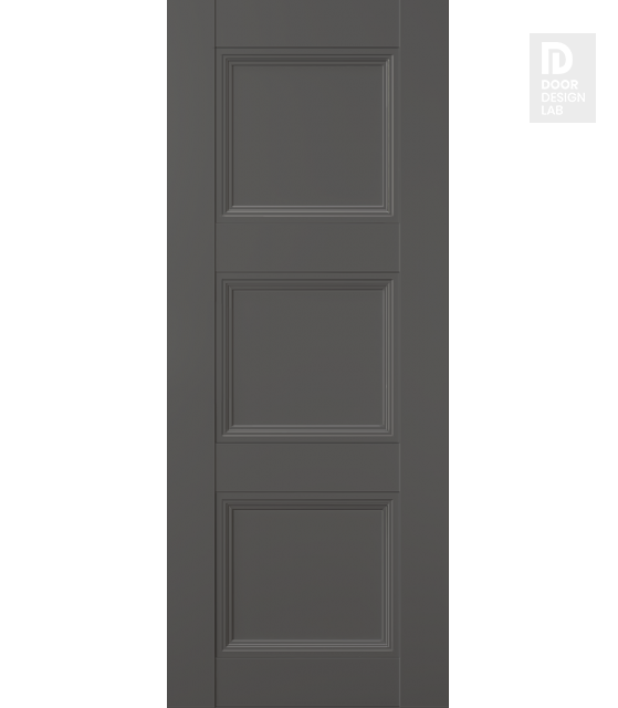 DOOR SLAB OXFORD DUO 07 2RN GRAY MATTE 32" X 96" X 1 3/4"