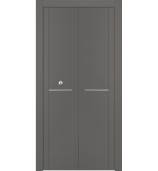 Avon 01 1H Gray Matte Bi-folding doors