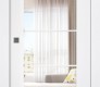 Smart Pro 5 Lite Clear Vetro Polar White Modern Interior Pocket Door by Belldinni