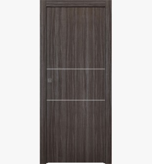 Palladio 2H Gray Oak Pocket doors